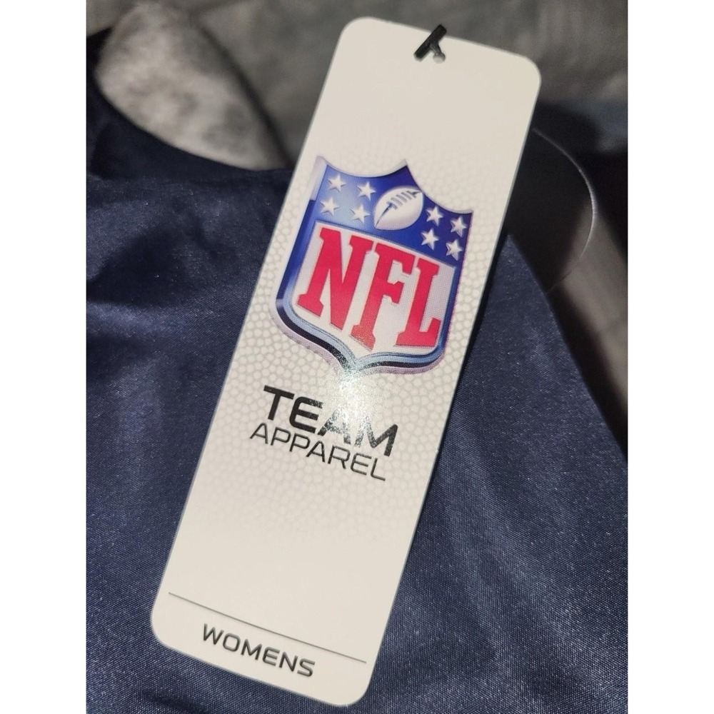 NFL Team Apparel White/Blue/Orange Chicago Bears Puffer Vest Women's Medium - Picture 2 of 6